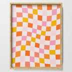 Checkers: PATTERN 04 | The Peach Edition Serving Tray Gallery Image 1