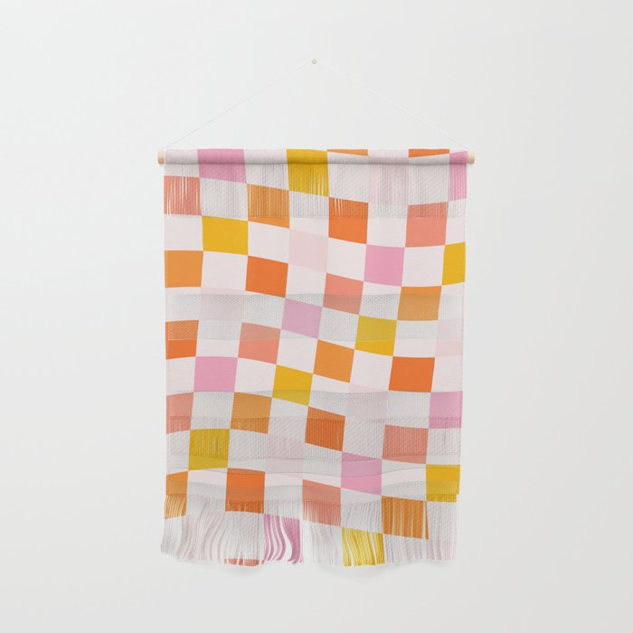 Checkers: PATTERN 04 | The Peach Edition Wall Hanging Gallery Image 1
