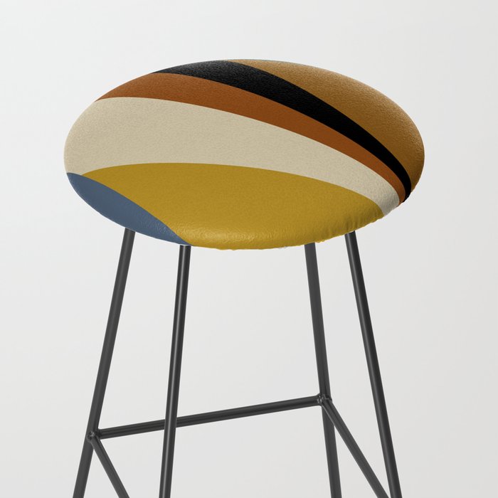 Geometric Triangles V Bold Vintage Stool Gallery Image 2