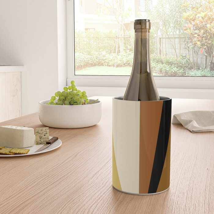 Geometric Triangles V Bold Vintage Wine Chiller Gallery Image 4