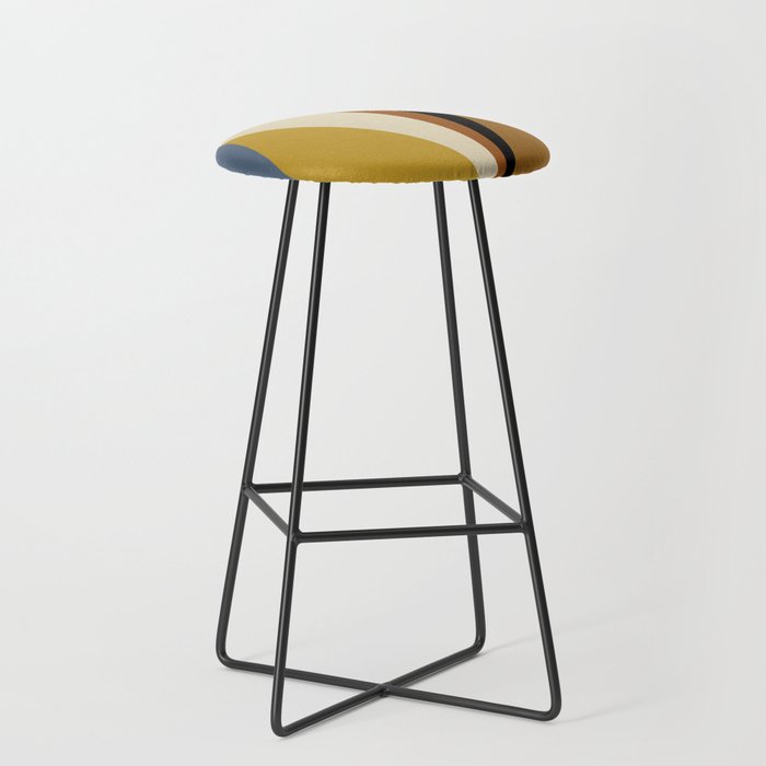 Geometric Triangles V Bold Vintage Stool Gallery Image 1