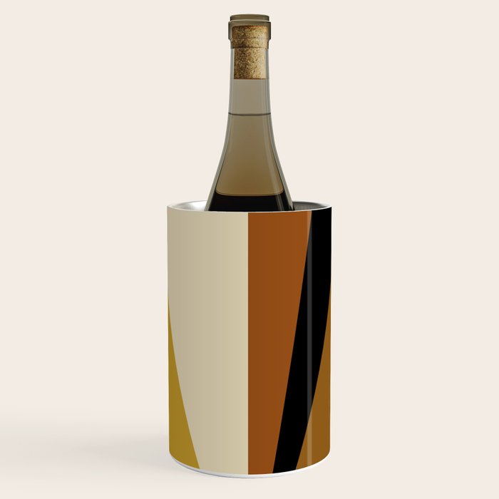 Geometric Triangles V Bold Vintage Wine Chiller Gallery Image 1