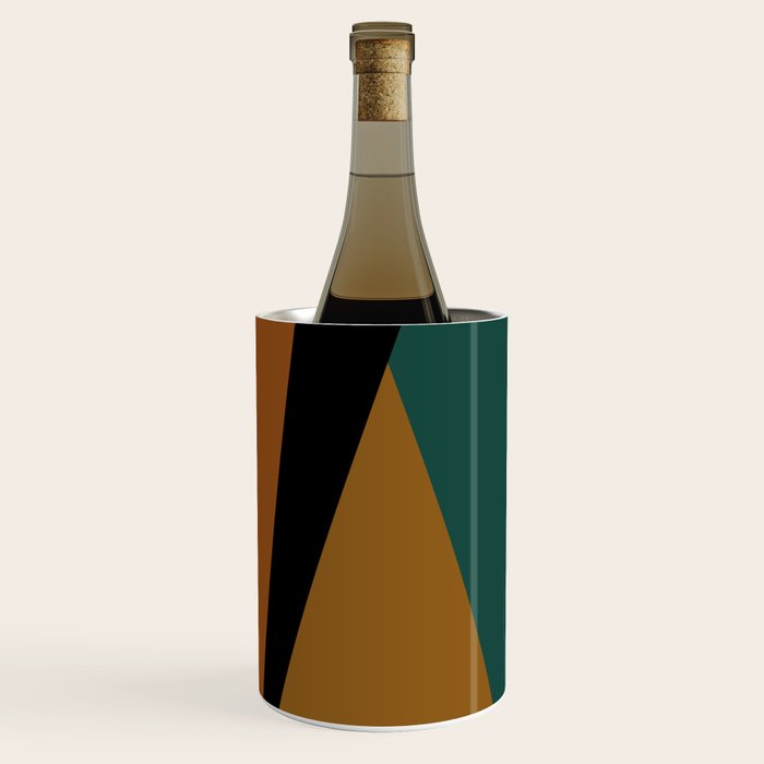 Geometric Triangles V Bold Vintage Wine Chiller Gallery Image 3