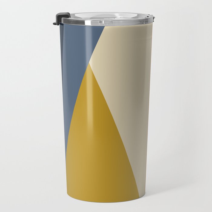 Geometric Triangles V Bold Vintage Travel Mug Gallery Image 3
