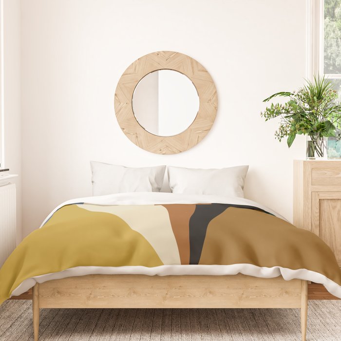 Geometric Triangles V Bold Vintage Duvet Cover Gallery Image 3