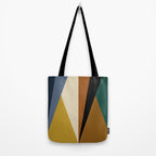 Geometric Triangles V Bold Vintage Tote Bag Gallery Image 2