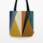 Geometric Triangles V Bold Vintage Tote Bag Gallery Image 1
