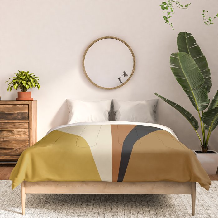 Geometric Triangles V Bold Vintage Comforter Gallery Image 3