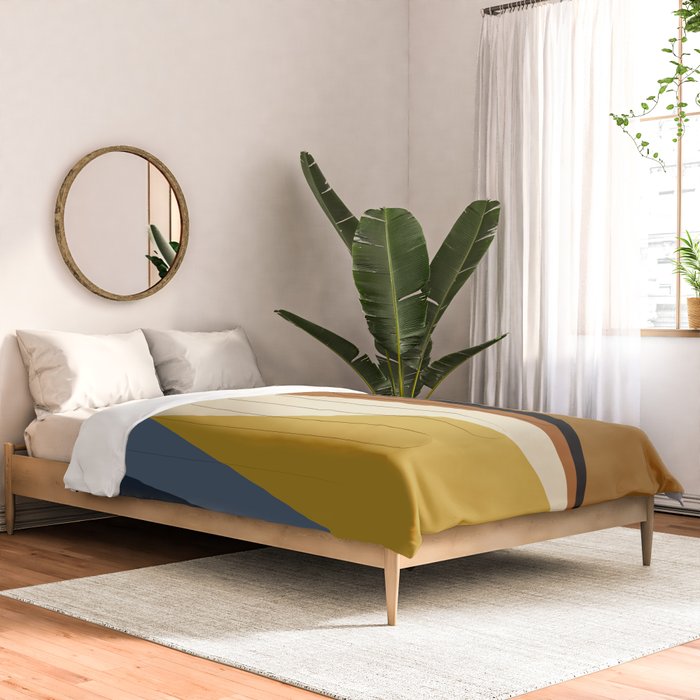 Geometric Triangles V Bold Vintage Comforter Gallery Image 2