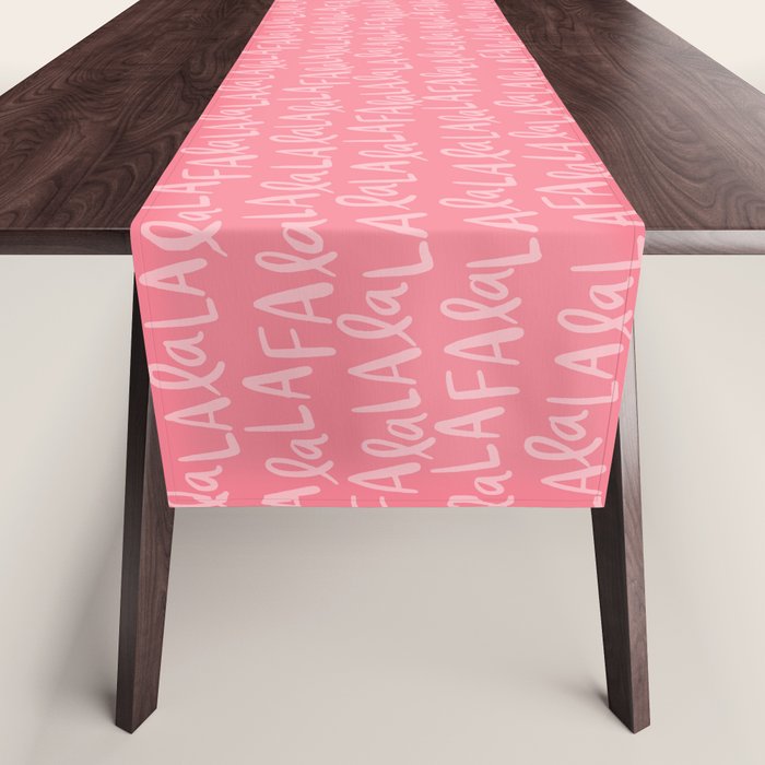 Fa La La . Pop pink Table Runner Gallery Image 1