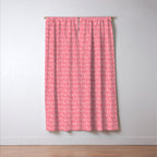 Fa La La . Pop pink Window Curtain Gallery Image 3