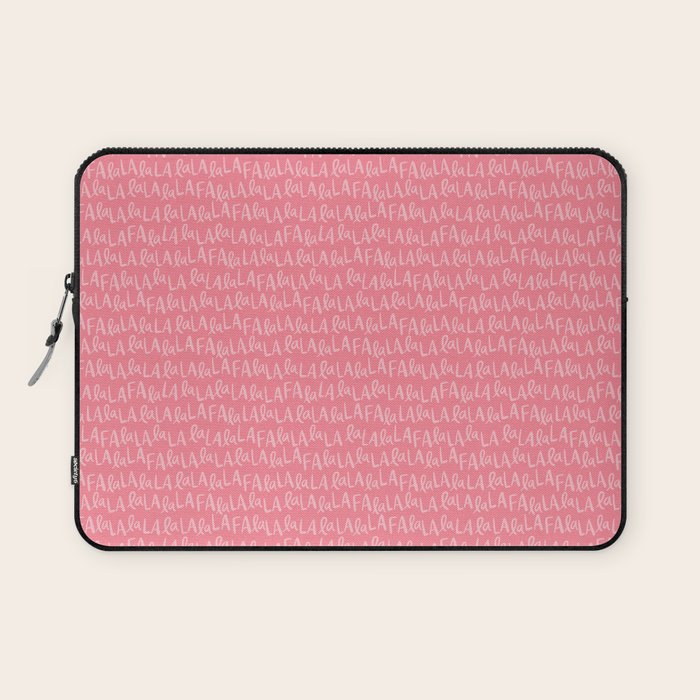 Fa La La . Pop pink Laptop Sleeve Gallery Image 1