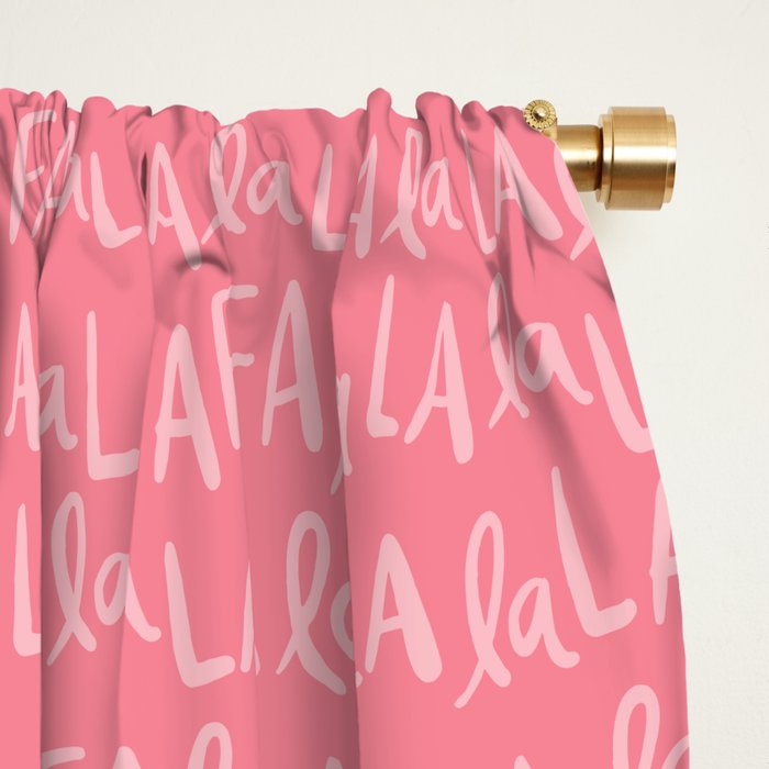 Fa La La . Pop pink Window Curtain Gallery Image 2