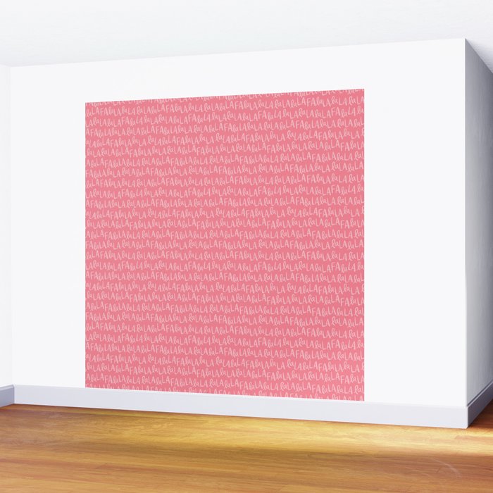Fa La La . Pop pink Wall Mural Gallery Image 2