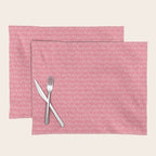 Fa La La . Pop pink Placemat Gallery Image 1