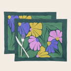 Midnight Summer: Matisse Foliage | Flower Market 001 Placemat Gallery Image 1