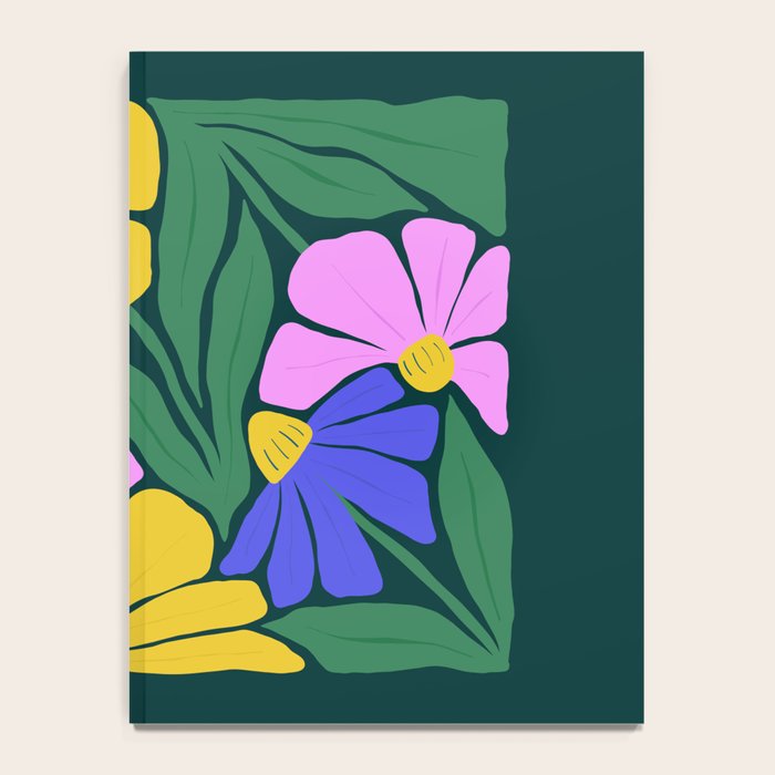 Midnight Summer: Matisse Foliage | Flower Market 001 Notebook Gallery Image 4
