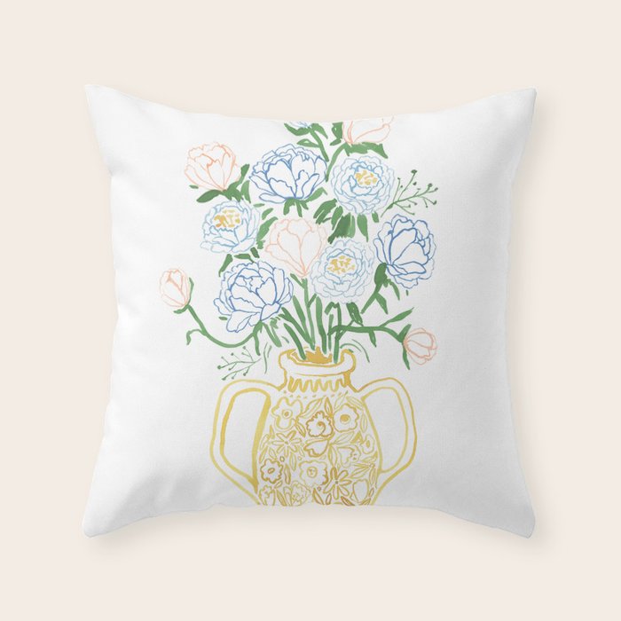 Finn Vase Throw Pillow Gallery Image 1