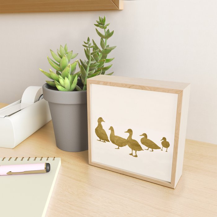 Golden Ducks Mini Art Print Gallery Image 2