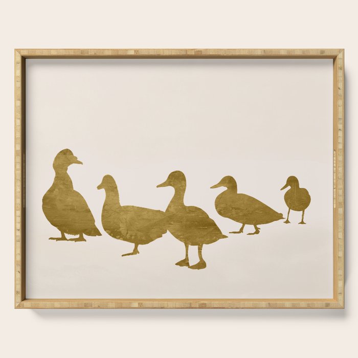 Golden Ducks Serving Tray Gallery Image 1