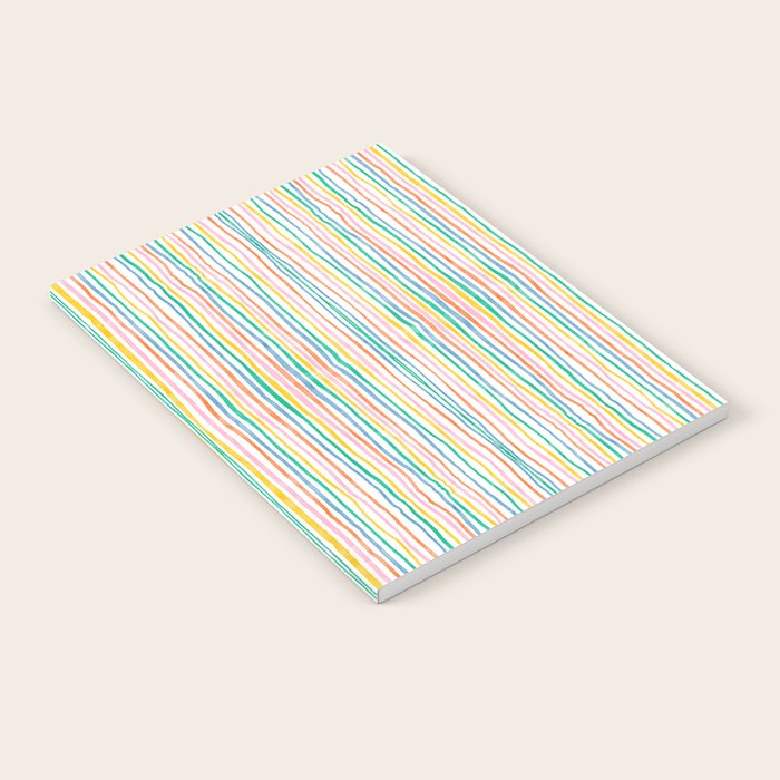 Playful rainbow stripes Notebook Gallery Image 2