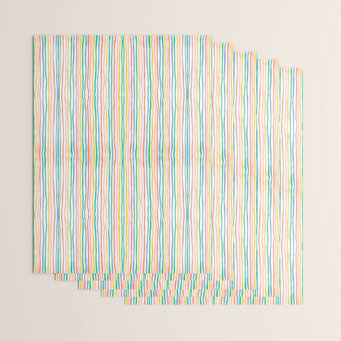 Playful rainbow stripes Wrapping Paper Gallery Image 3