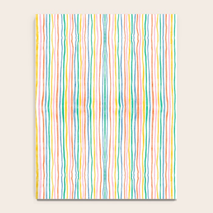Playful rainbow stripes Notebook Gallery Image 4