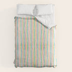 Playful rainbow stripes Duvet Cover Gallery Image 6