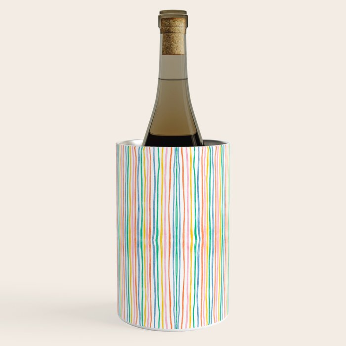 Playful rainbow stripes Wine Chiller Gallery Image 3