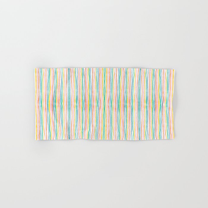 Playful rainbow stripes Bath Towel Gallery Image 1