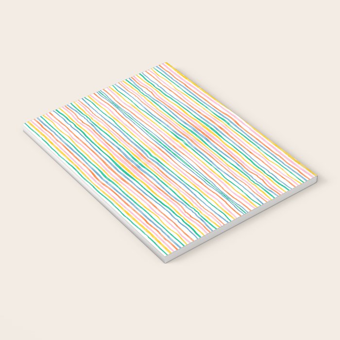 Playful rainbow stripes Notebook Gallery Image 3