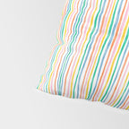 Playful rainbow stripes Pillow Sham Gallery Image 4