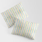 Playful rainbow stripes Pillow Sham Gallery Image 3