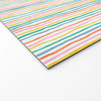 Playful rainbow stripes Welcome Mat Gallery Image 2