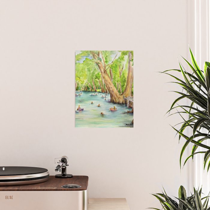 Blue Hole Wimberley Texas Poster Gallery Image 2