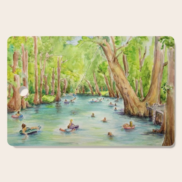 Blue Hole Wimberley Texas Cutting Board Gallery Image 1