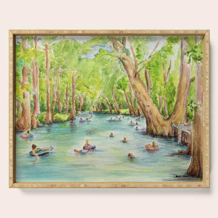 Blue Hole Wimberley Texas Serving Tray Gallery Image 1