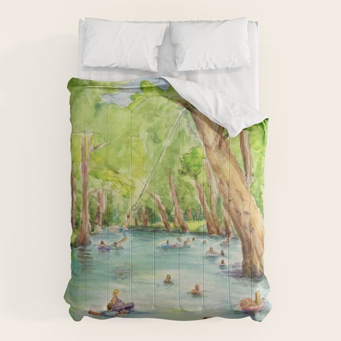 Blue Hole Wimberley Texas Comforter Gallery Image 6