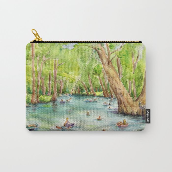 Blue Hole Wimberley Texas Carry All Pouch Gallery Image 1