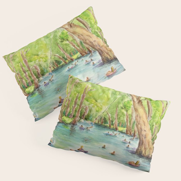 Blue Hole Wimberley Texas Pillow Sham Gallery Image 3