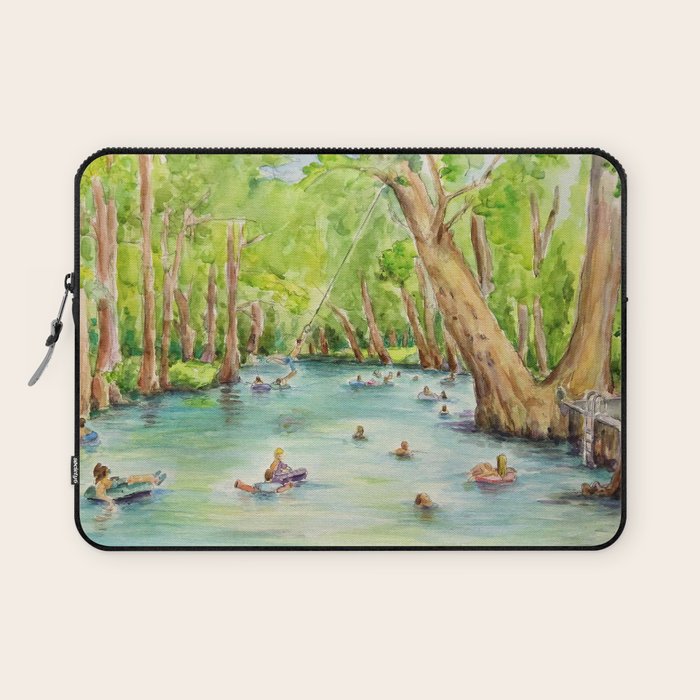 Blue Hole Wimberley Texas Laptop Sleeve Gallery Image 1