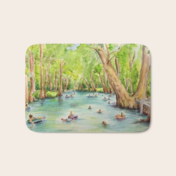 Blue Hole Wimberley Texas Bath Mat Gallery Image 1