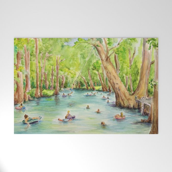 Blue Hole Wimberley Texas Welcome Mat Gallery Image 1