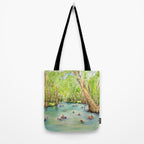 Blue Hole Wimberley Texas Tote Bag Gallery Image 2