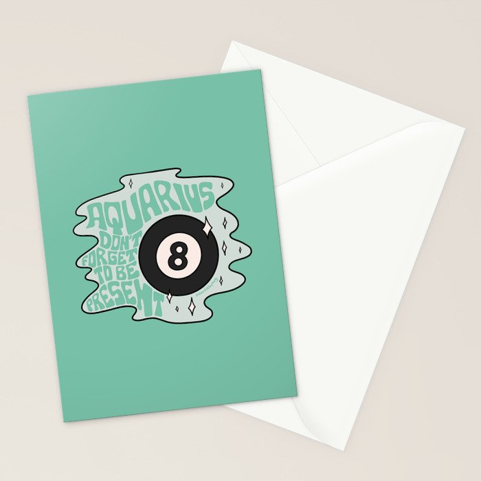 Aquarius Magic 8 Ball Stationery Card Gallery Image 2