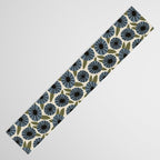 Floral Pattern / Slate Blue & Green Table Runner Gallery Image 3