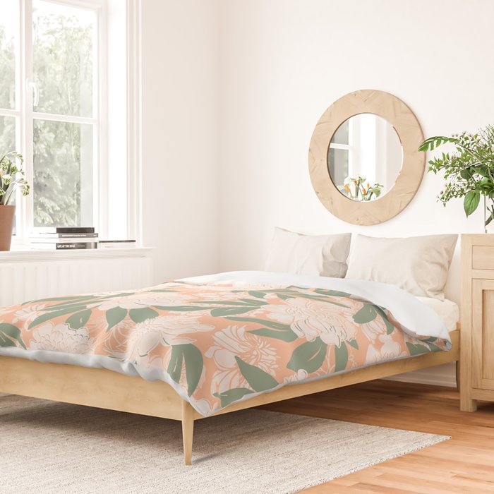 Modern floral blooms PGM7 Duvet Cover Gallery Image 2