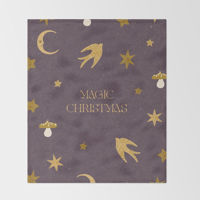 Magic Christmas Throw Blanket Gallery Image 2
