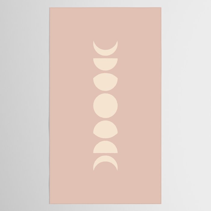 Minimal Moon Phases IV Tablecloth Gallery Image 2