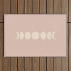 Minimal Moon Phases IV Outdoor Rug Gallery Image 1